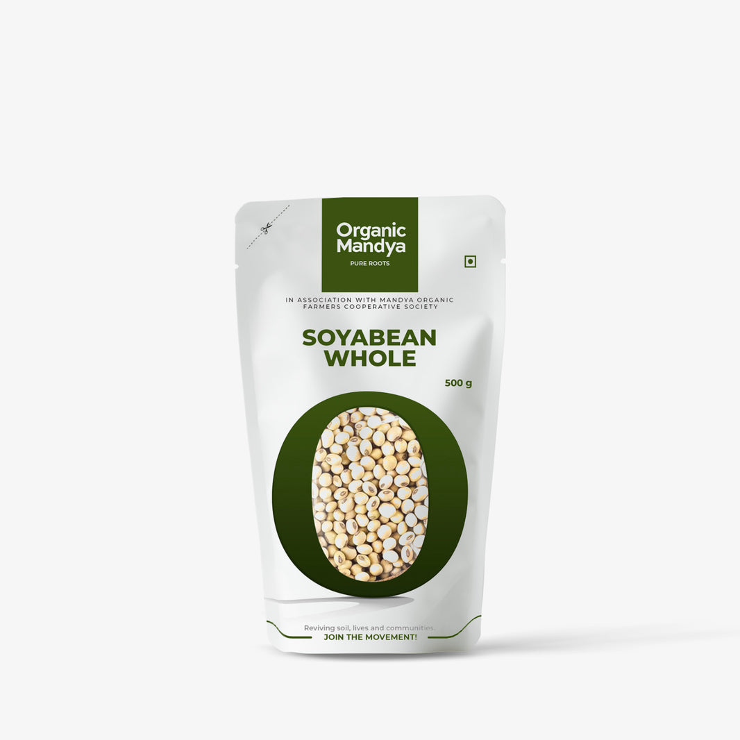 Organic Mandya Soyabean Whole Front - 500g