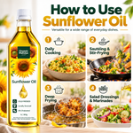 Cold Pressed Sunflower Oil (Unrefined) 1L & 5L | Organic Mandya