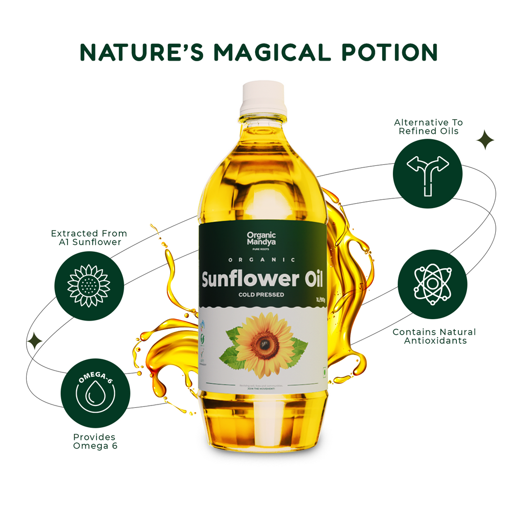 Organic Sunflower Oil - Cold Pressed