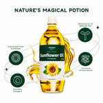 Cold Pressed Sunflower Oil (Unrefined) 1L & 5L | Organic Mandya