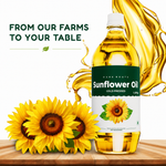 Cold Pressed Sunflower Oil (Unrefined) 1L & 5L | Organic Mandya