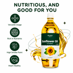 Cold Pressed Sunflower Oil (Unrefined) 1L & 5L | Organic Mandya