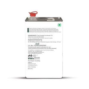 Sunflower Oil 5lts Backside