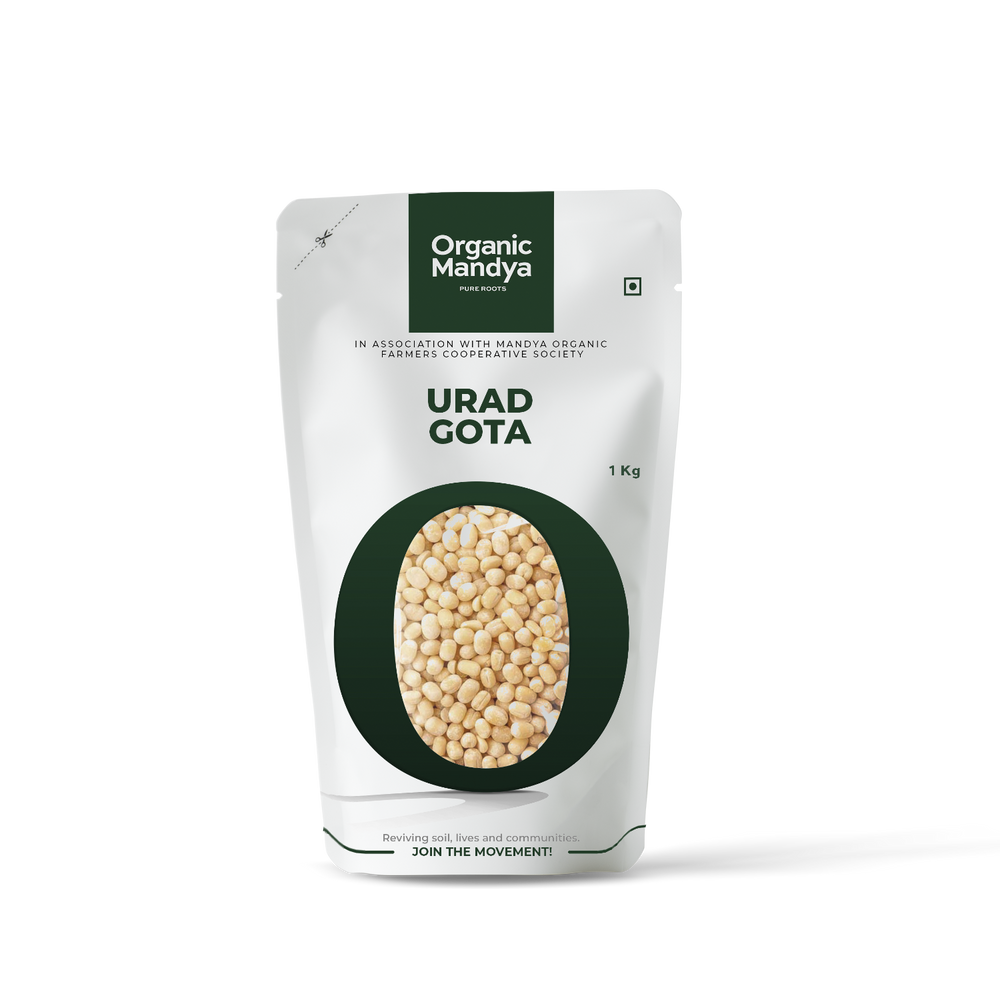 Organic Mandya Urad Gota Front - 1kg