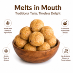 Wheat Ghee Ladoo with Brown Sugar | A2 Desi Cow Ghee, Roasted Wheat (180G)