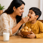 Wheat Ghee Ladoo with Brown Sugar | A2 Desi Cow Ghee, Roasted Wheat (180G)