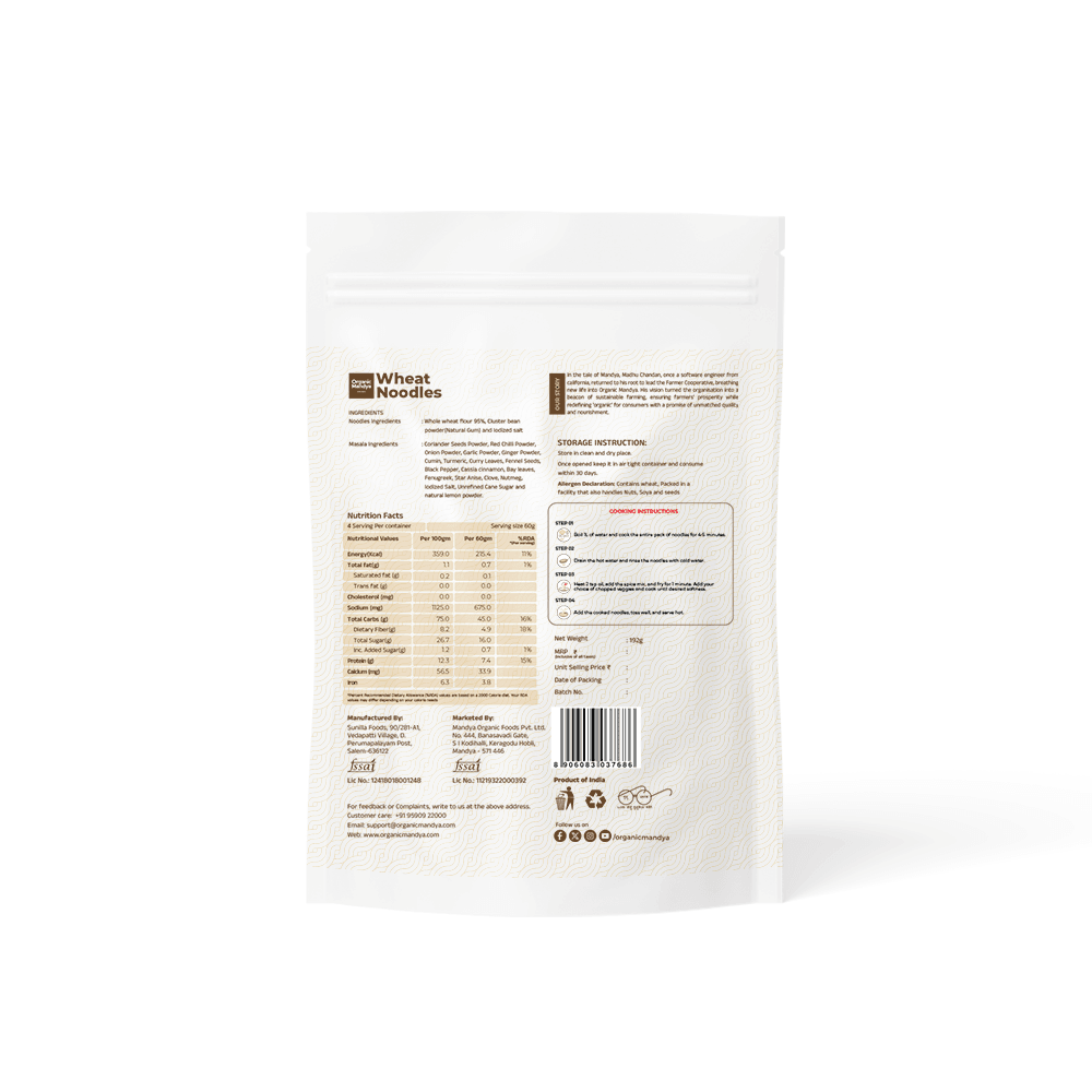 Wheat Noodles - Organic Mandya