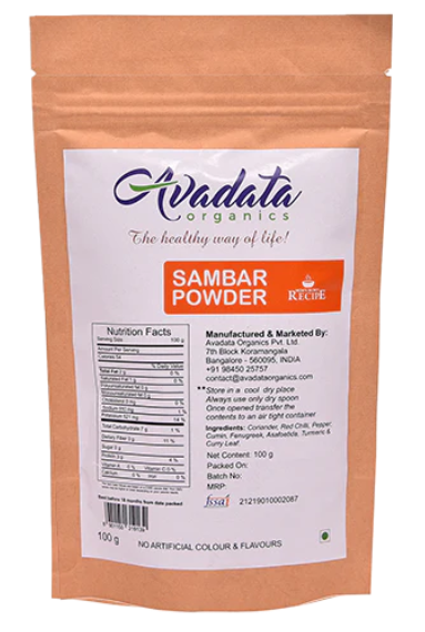 Avadata Sambar Powder 100g Authentic Masala