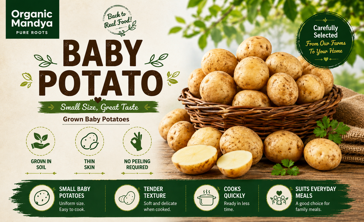 grown baby potato