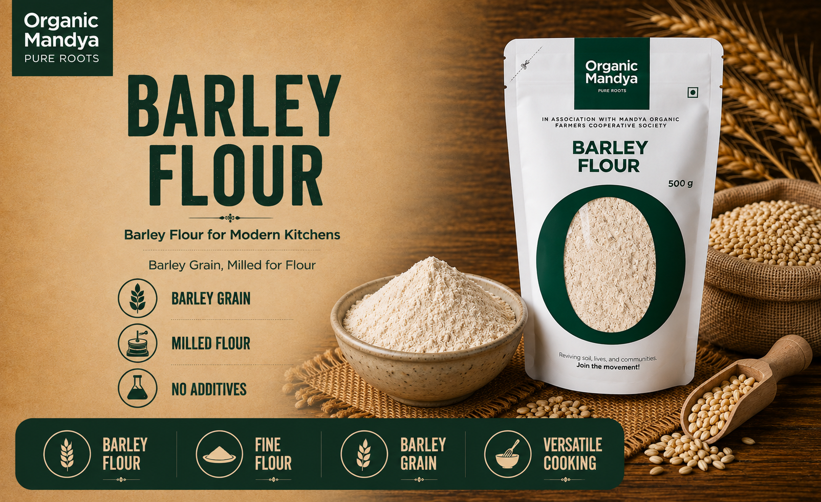 Barley flour product