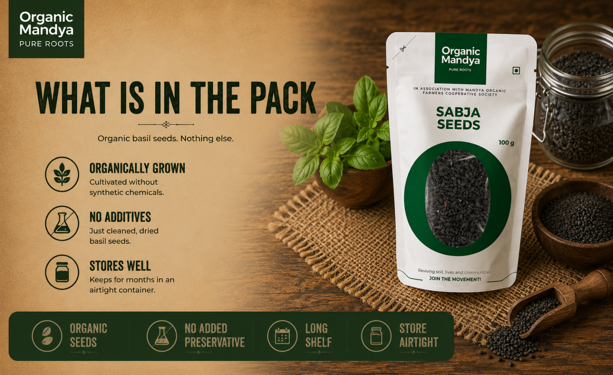 organic - basil - sabja - seeds