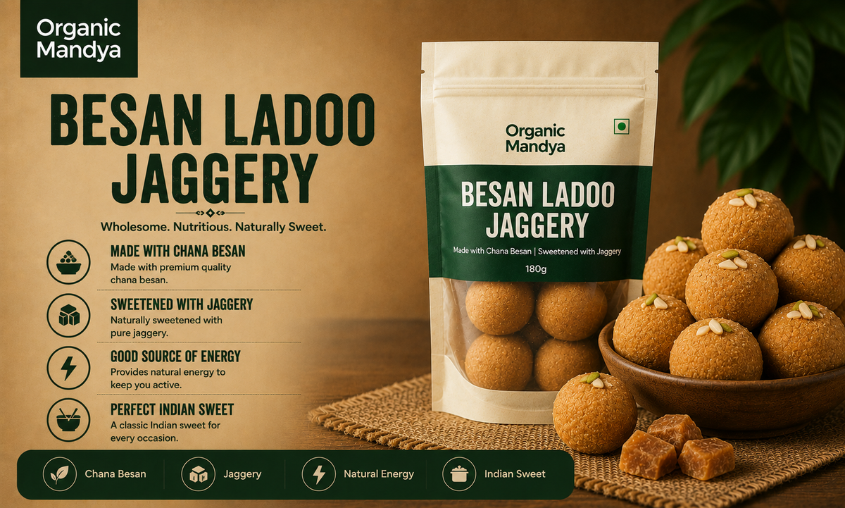 besan ladoo jaggery