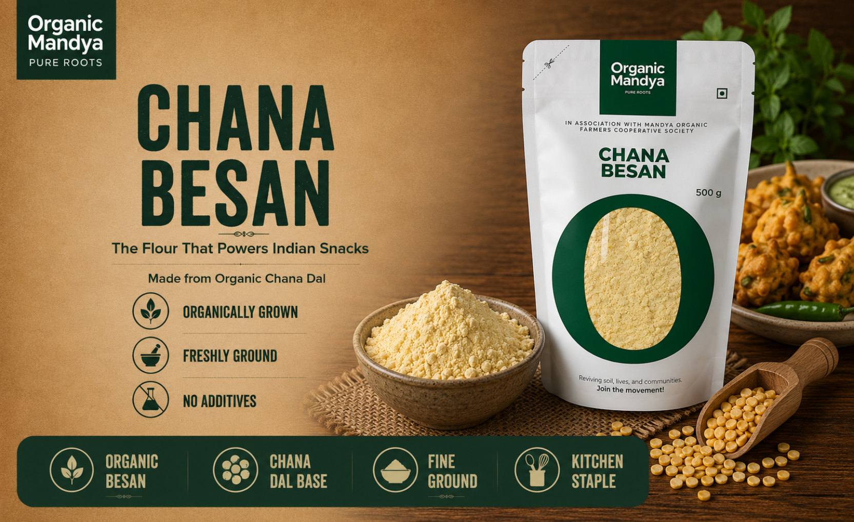 organic - chana - besan