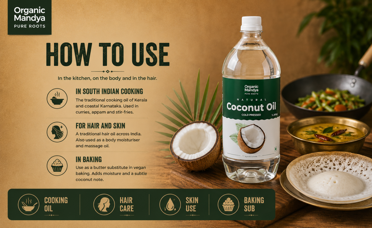 usage - coconut - oil - cold - pressed