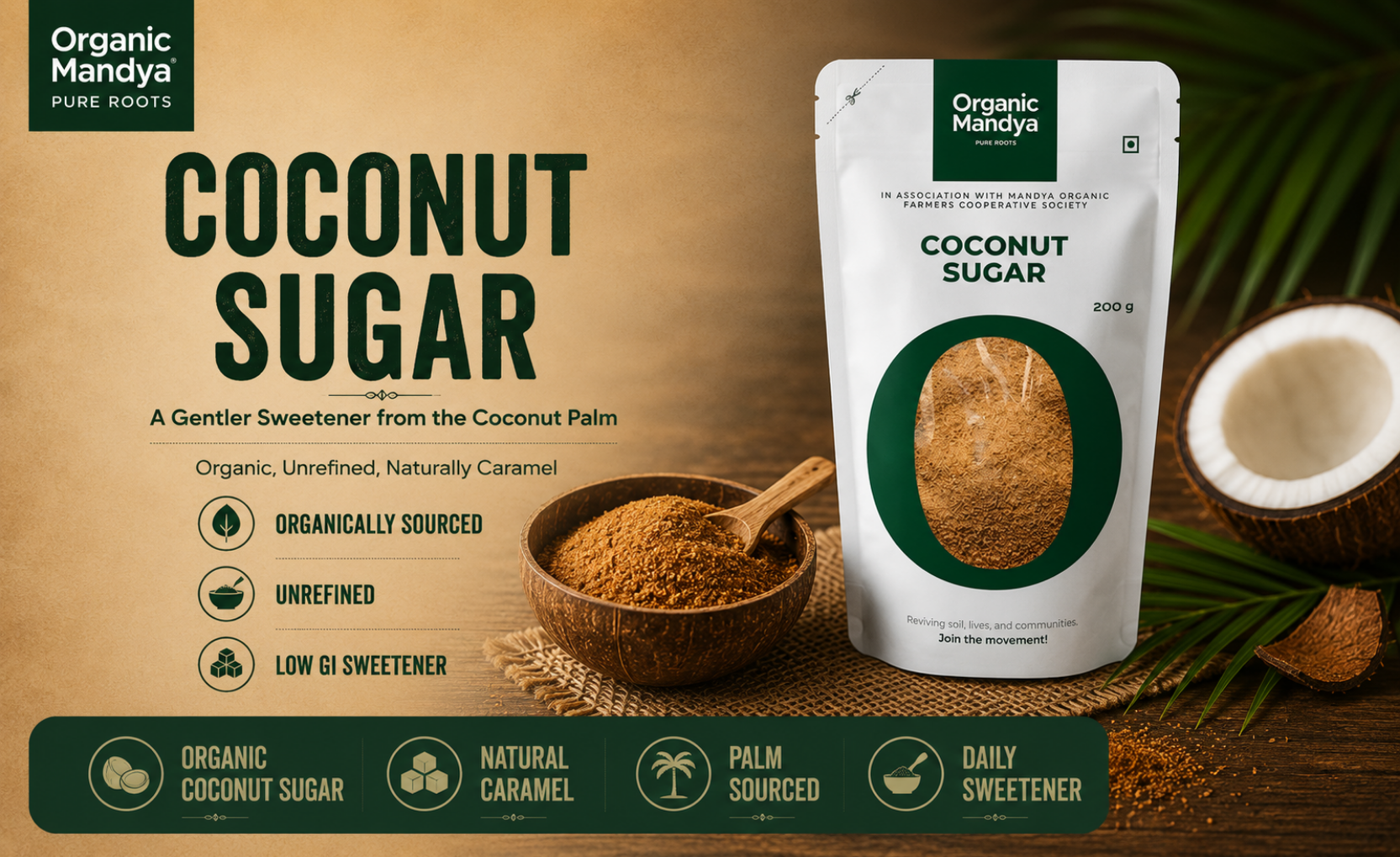 coconut palm sugar and candida Organic Coconut Sugar
