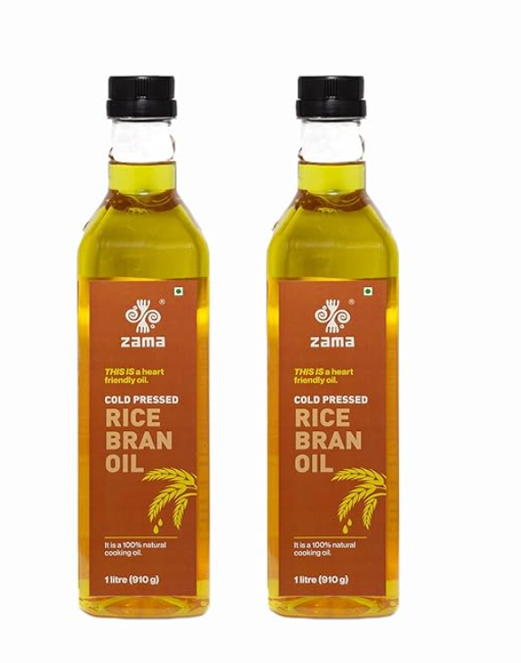 Cold Pressed Rice Bran Oil 1L from Zama  | Healthy Cooking Oil Online