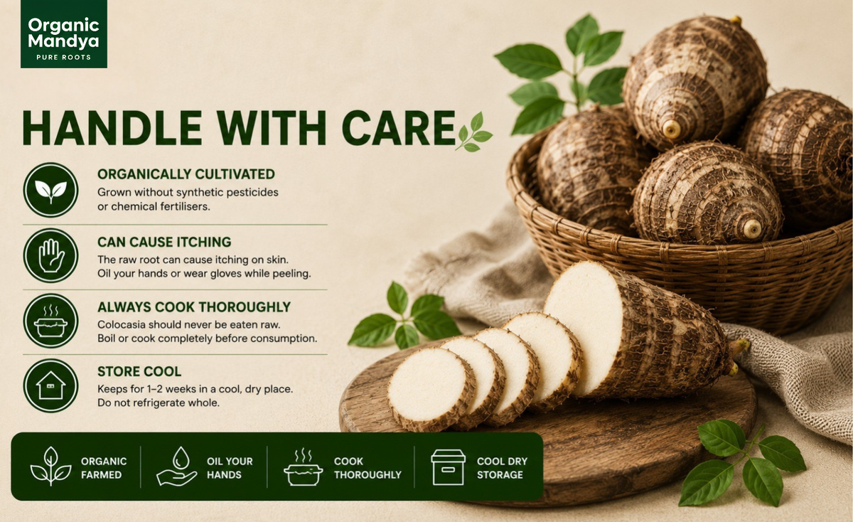 organic - farmed - colocasia