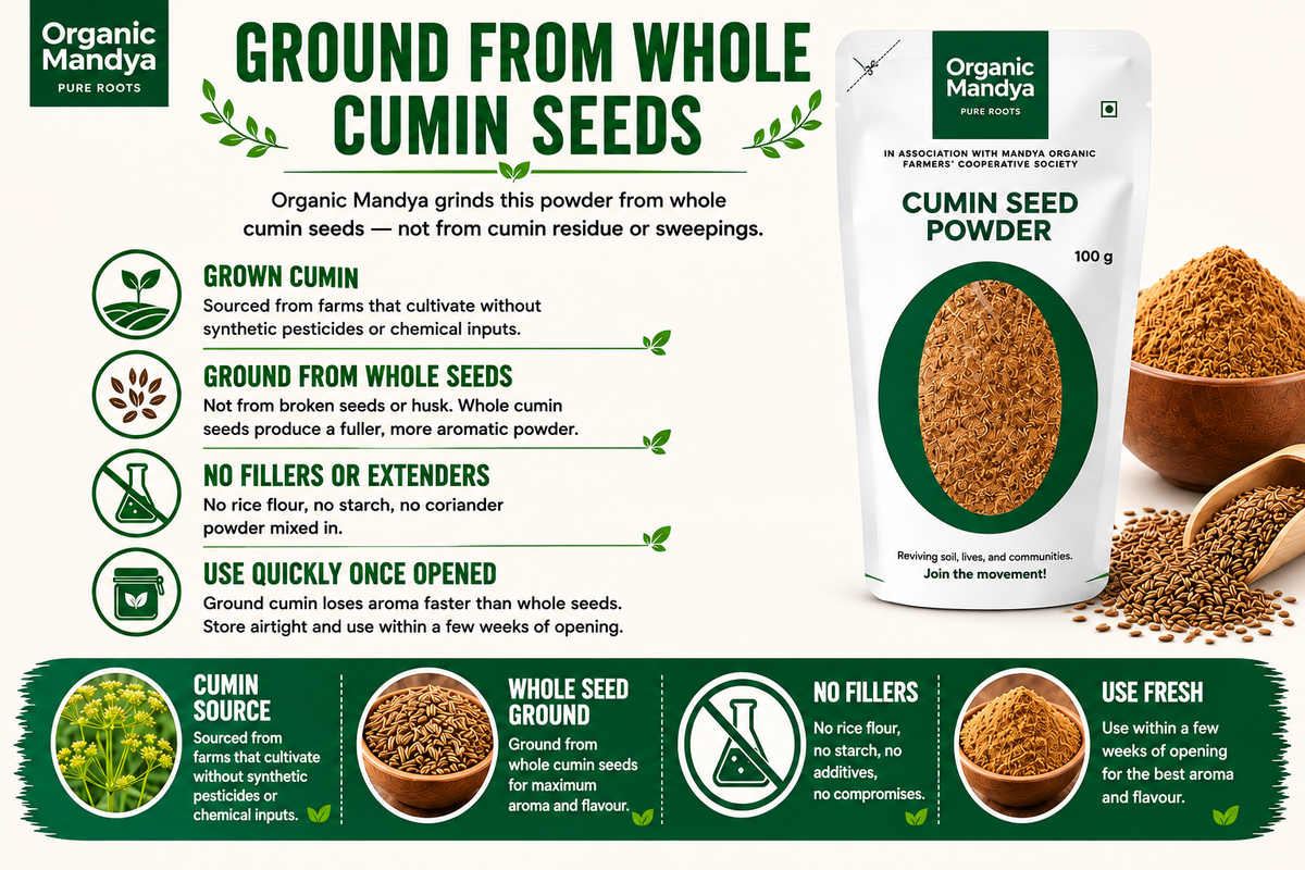 grown cumin seed powder