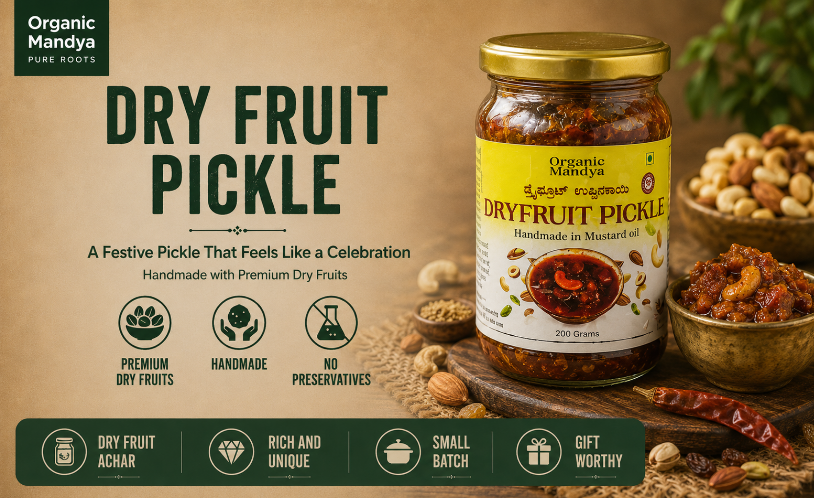 Natural - dry - Fruit - Pickle