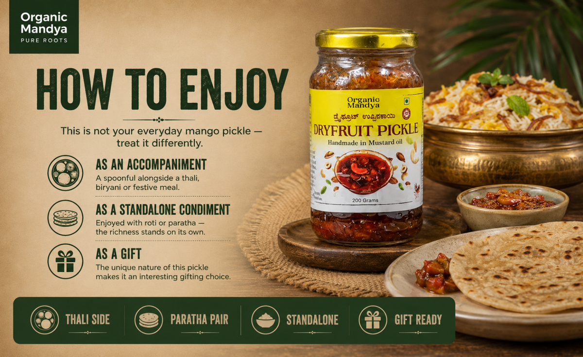 dry  - fruit -  pickle - serving - ideas