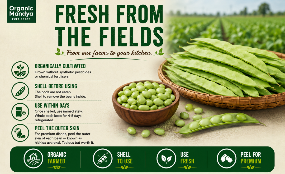 organic - farmed - avarekai