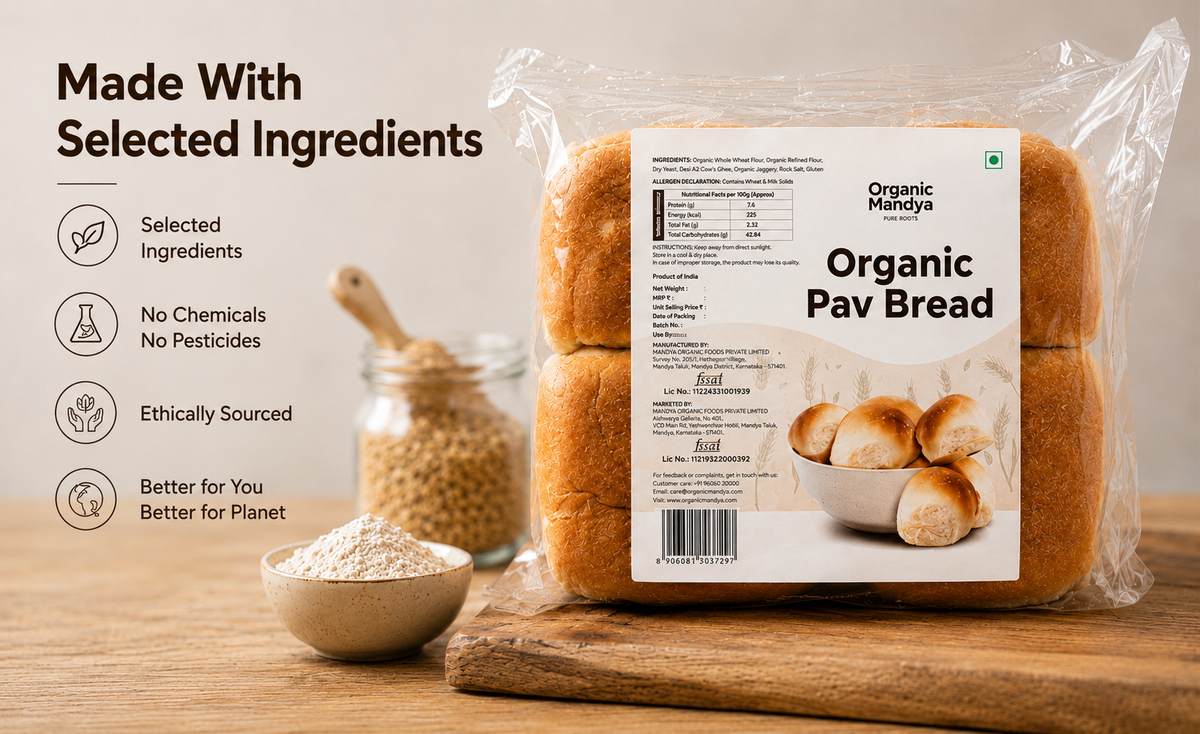 Fresh pav bread