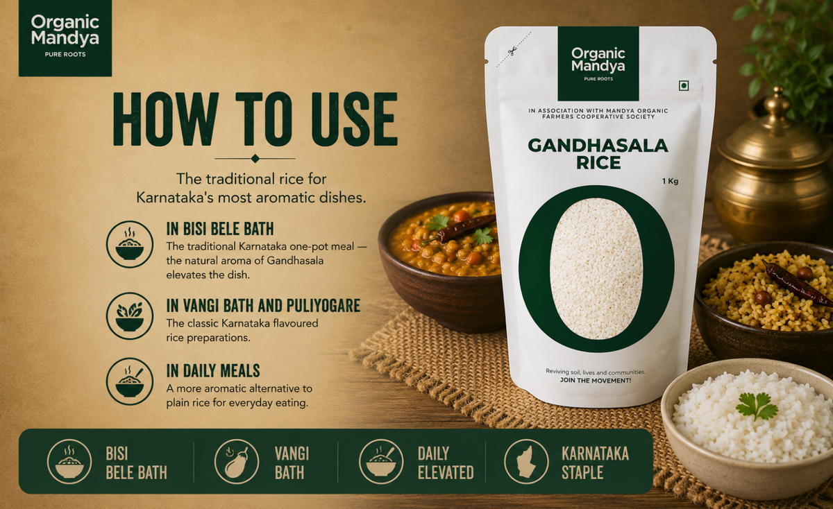 usage - gandhasala - rice - 1kg