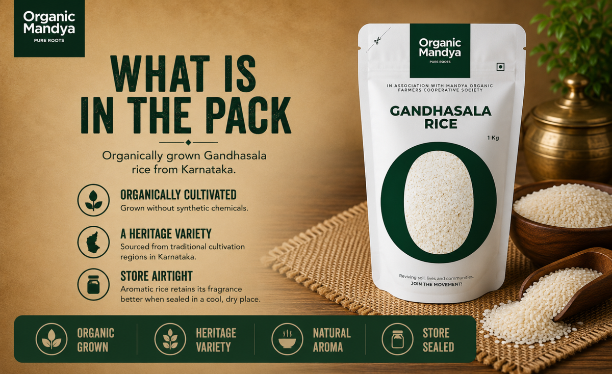 organic - gandhasala - rice - 1kg