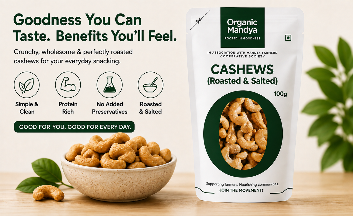 Healthy Roasted Cashew Snack