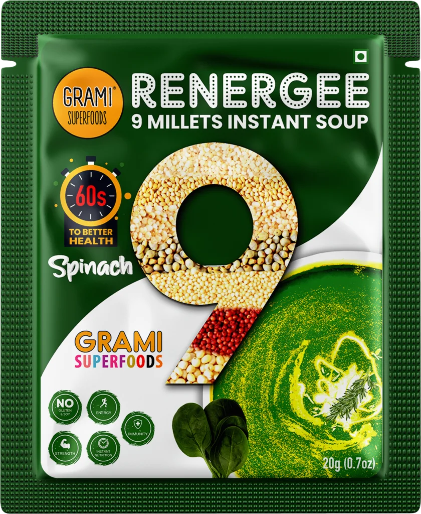 Grami Renergee 9 Millet Spinach Soup 20g