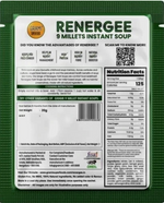 9 Millet Instant Spinach Soup 20g | Healthy Soup Mix by Grami Renergee