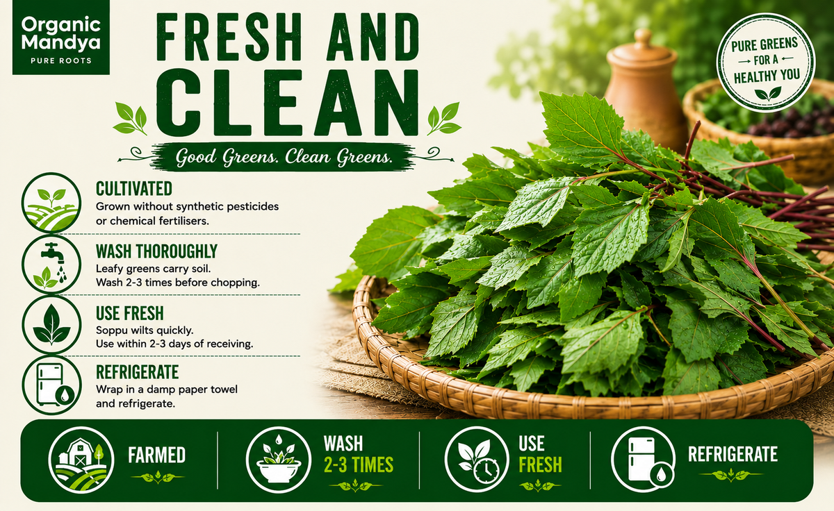 fresh Soppu mixed greens