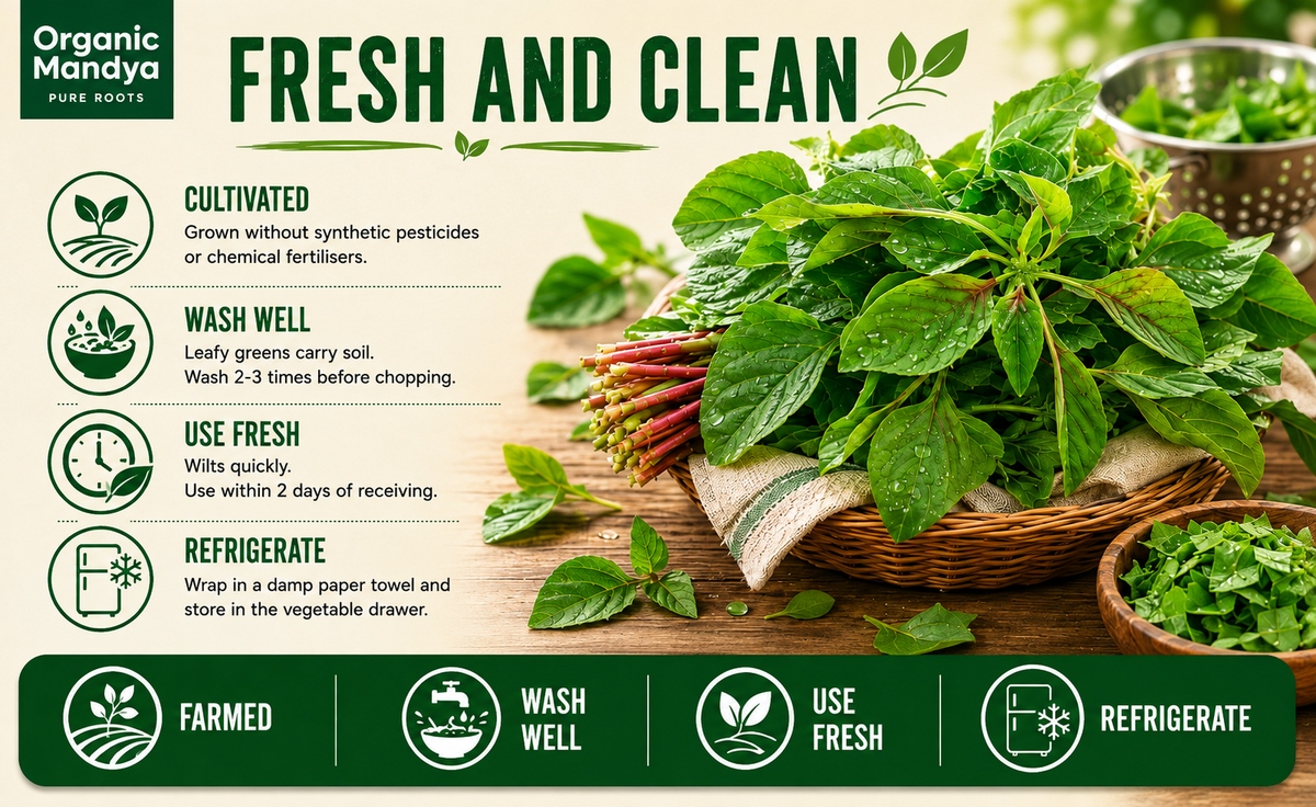 Mixed local greens in basket