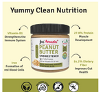 Crunchy Organic Peanut Butter Unsweetened 200g by JusAmazin | Natural Peanut Spread
