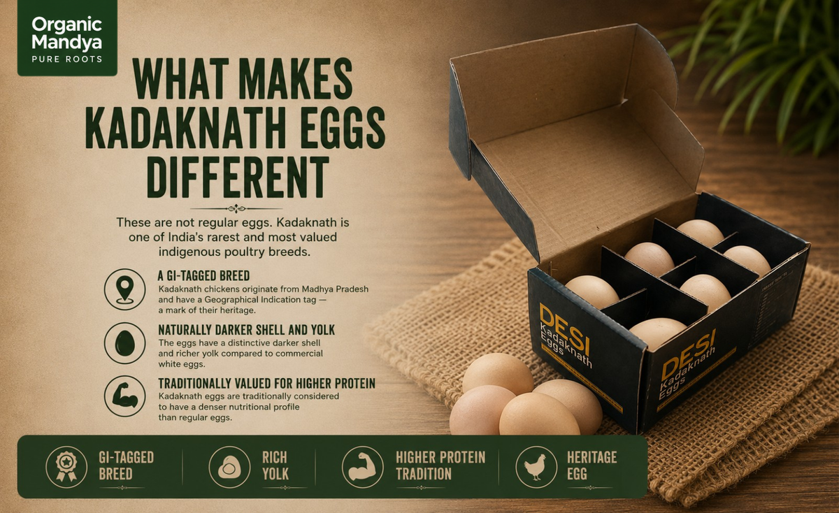 natural - kadaknath -egg