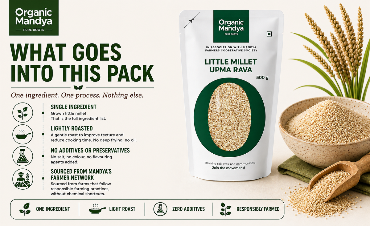 Little millet upma rava ingredients