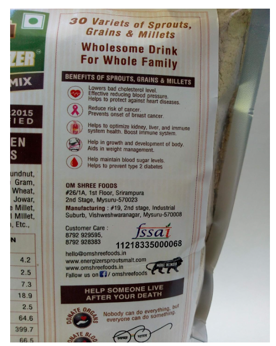 Millet Health Drink Mix Energizer 500g