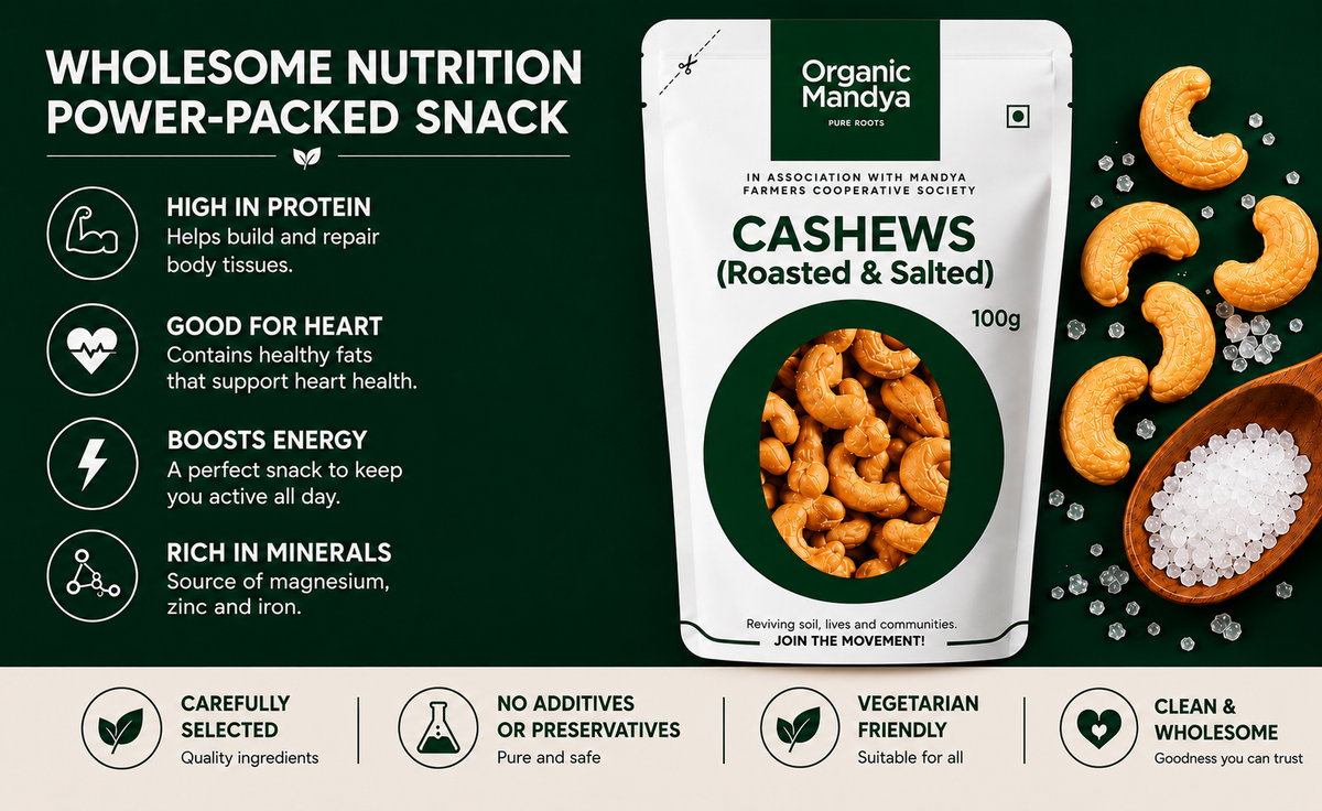 Healthy Roasted Cashew Snack