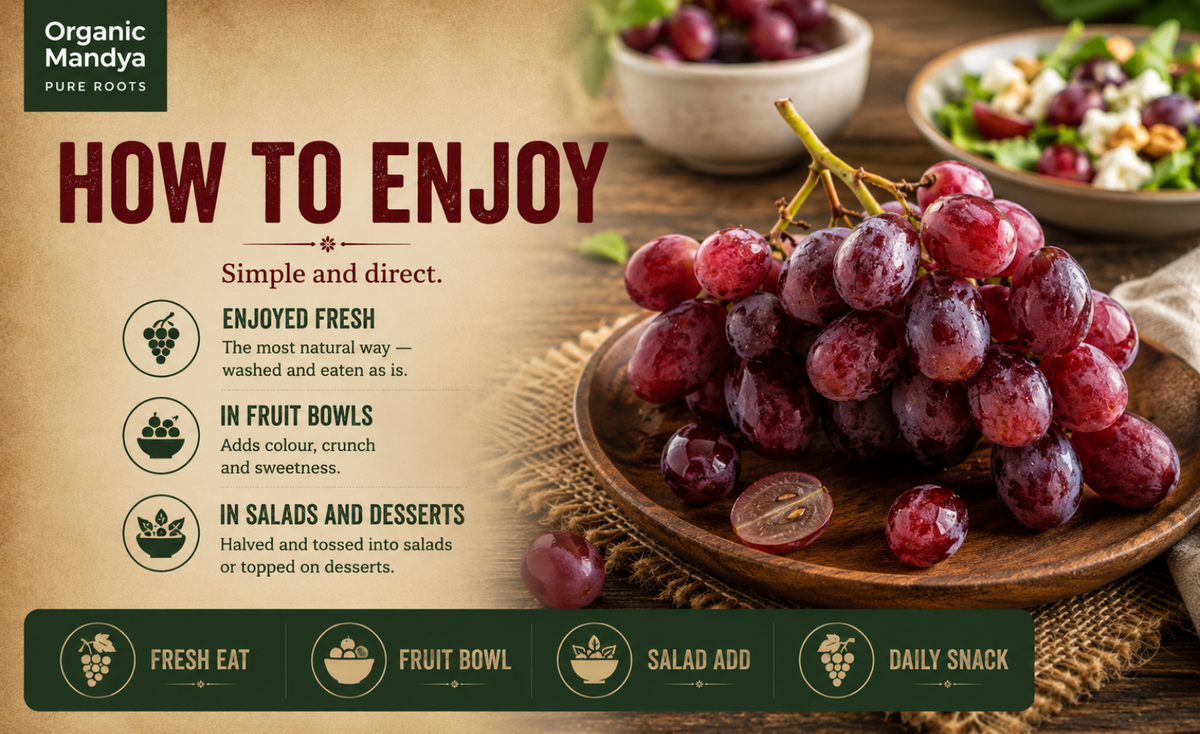 fresh - organic - red - globe - grapes