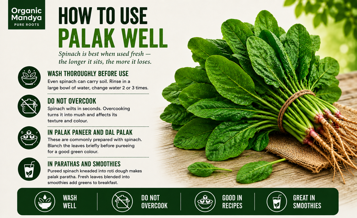 good palak leaves