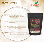Parijatha Reetha Powder 100g – Natural Herbal Hair Cleanser