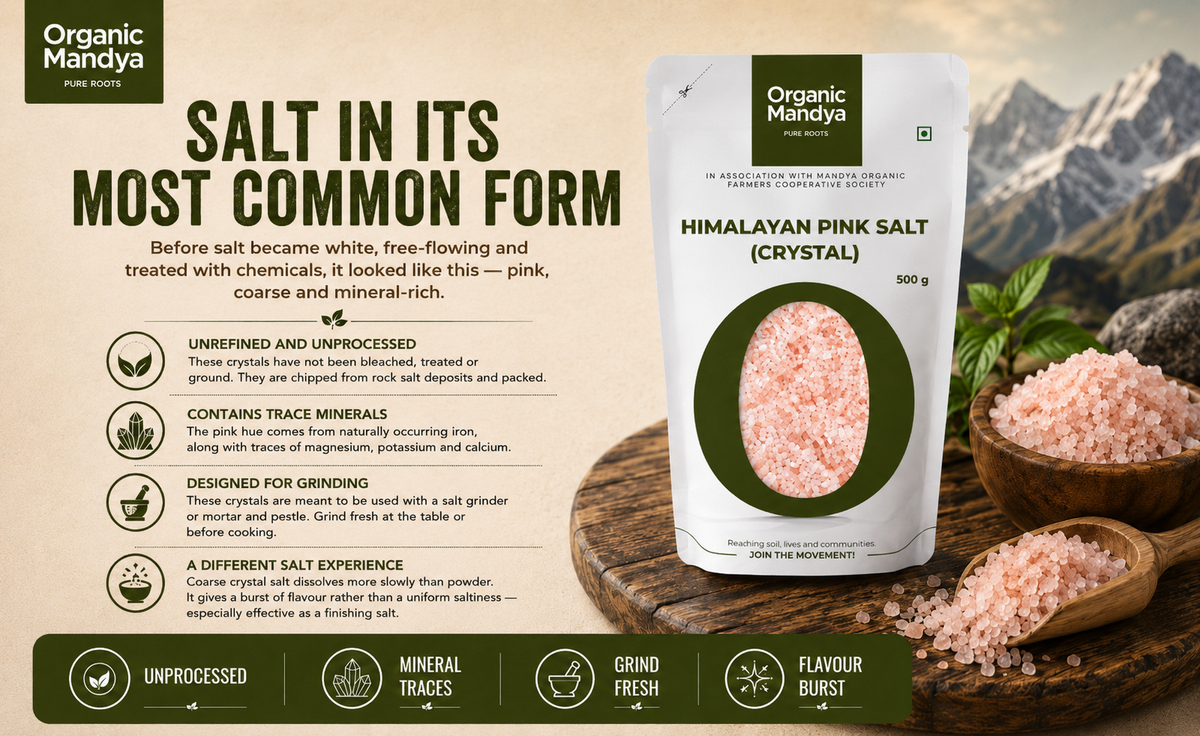 unprocessed pink salt