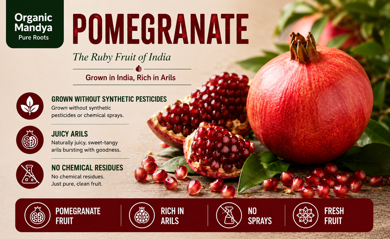 fresh pomegrante