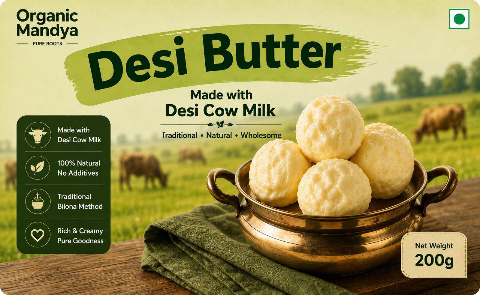  cow milk butter