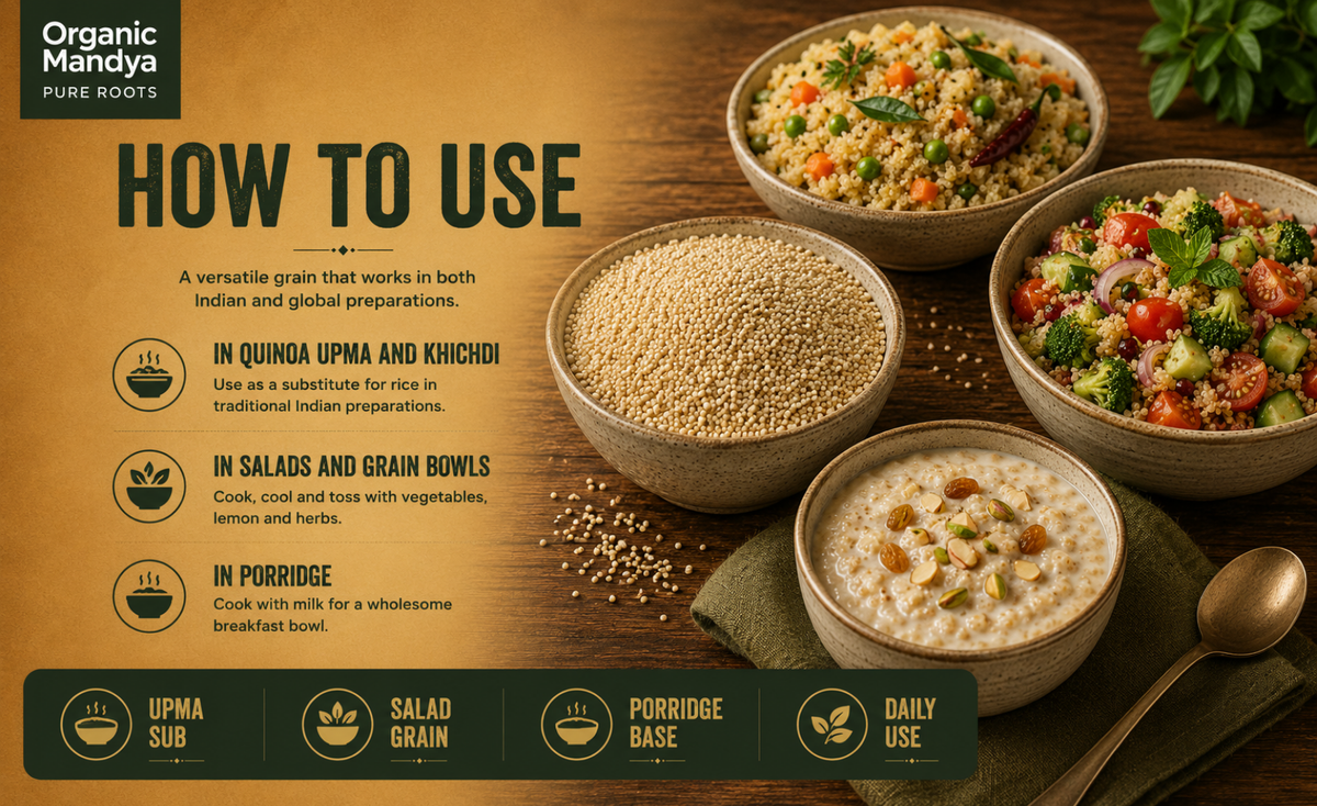 usage - quinoa - seed
