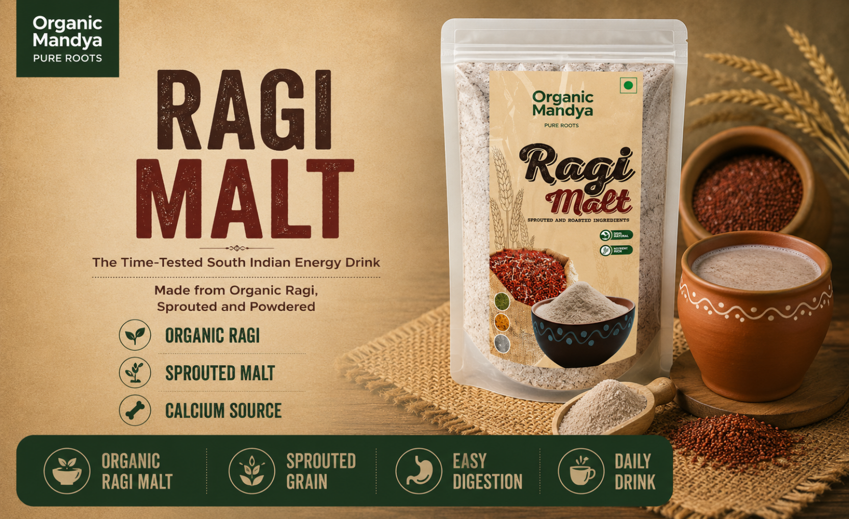 organic - ragi - malt