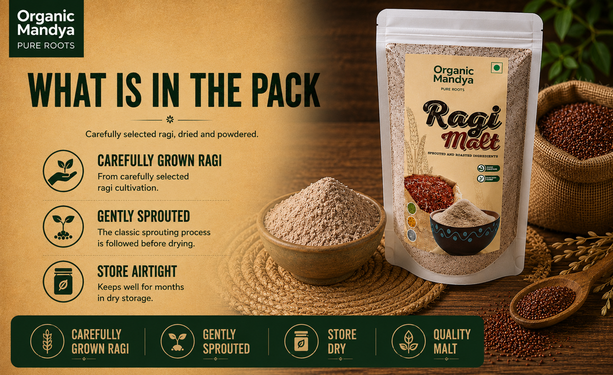 Instant ragi malt mix