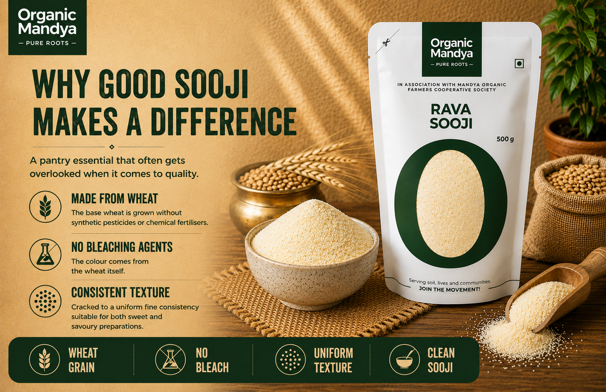 rava sooji with wheat