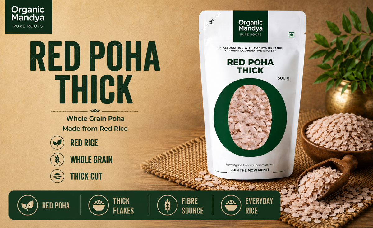 Red poha thick flakes