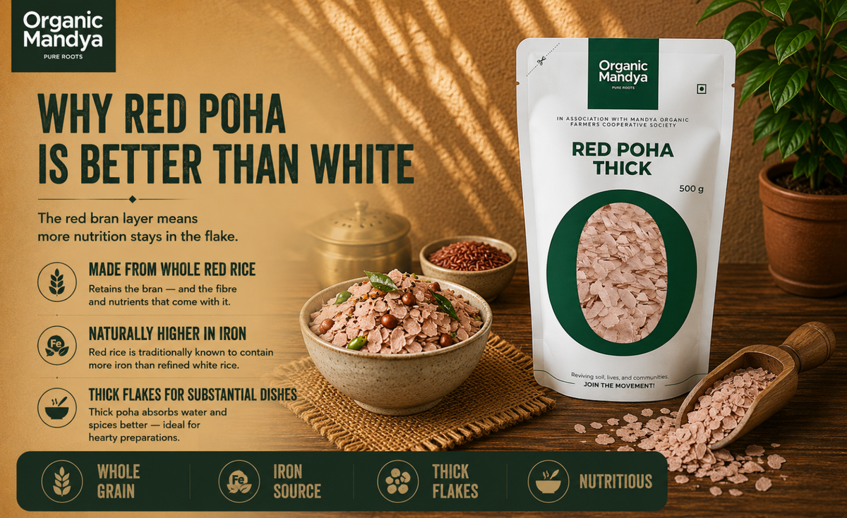 nutritious - red - poha - thick